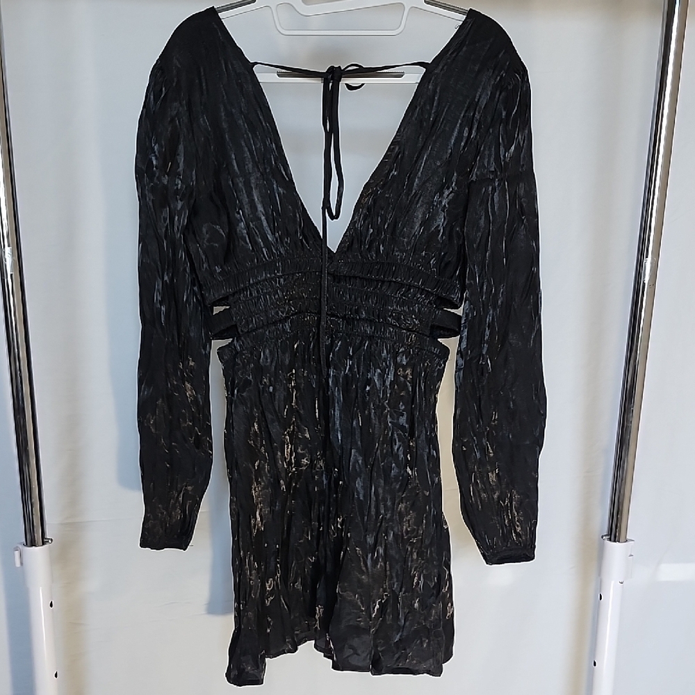 Heart & Heels Chic Black Mini Dress - Picture 5 of 6